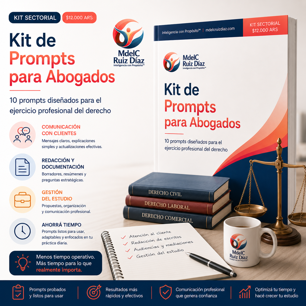 Kit de Prompts para Abogados | Redacción y Análisis Jurídico Argentina
