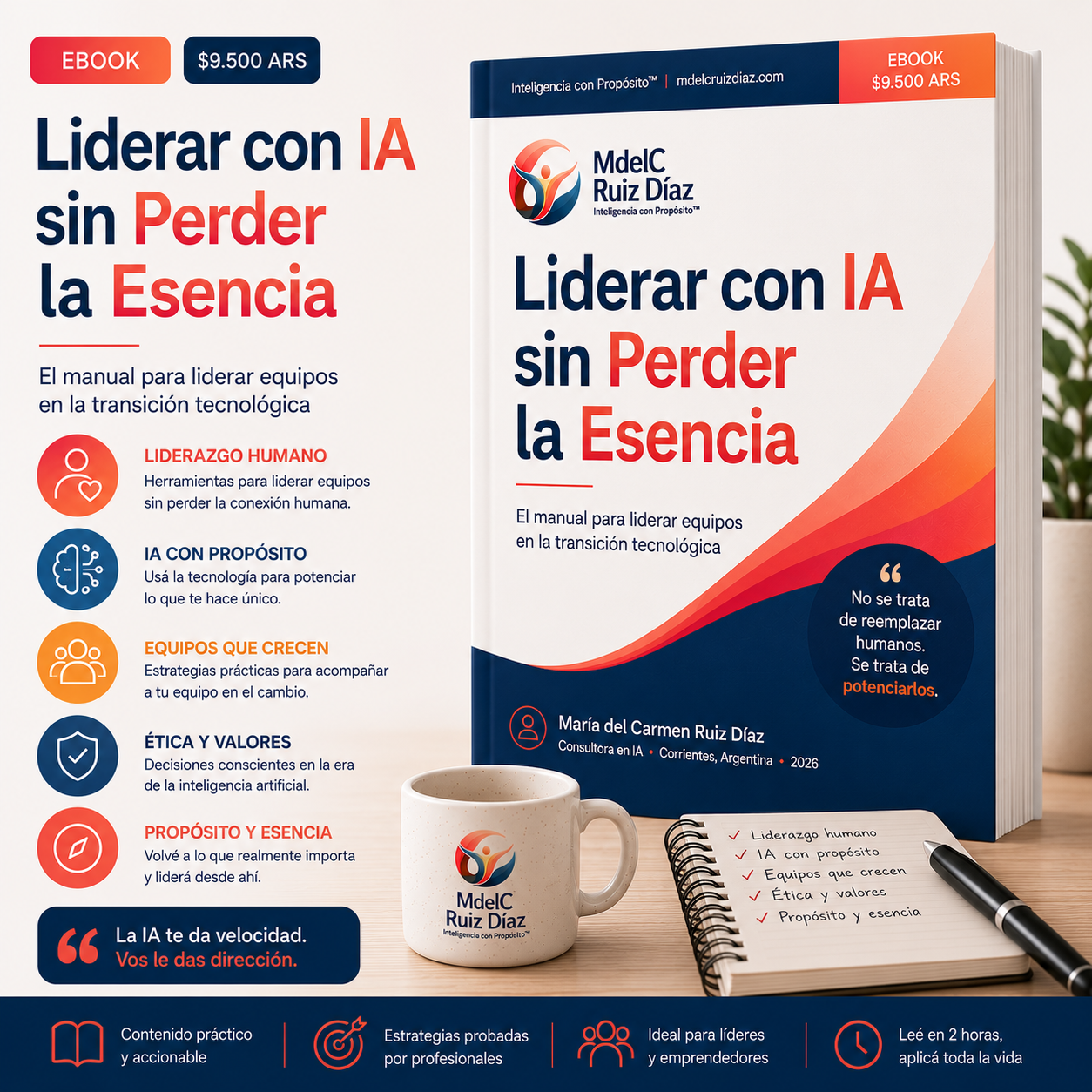 Ebook Liderar con IA sin Perder la Esencia | Gestión del Cambio NEA