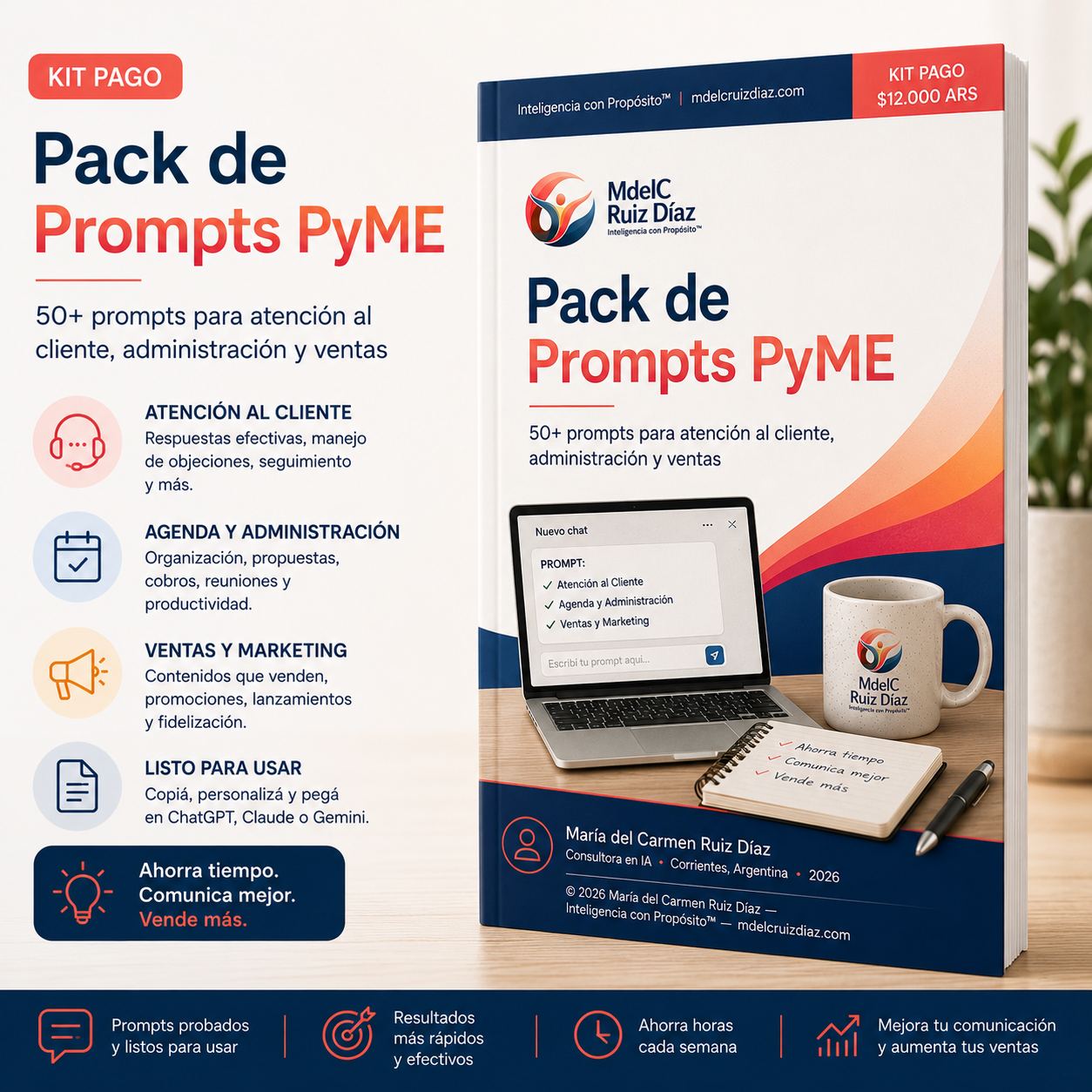 Pack de Prompts para PyMEs | Gestión Comercial y Ventas Argentina